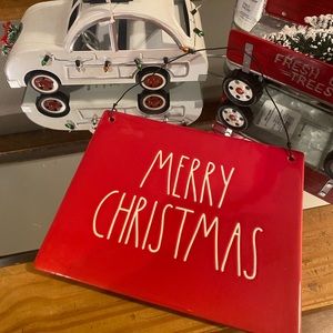 RAE DUNN MERRY CHRISTMAS 🎄 CERAMIC SIGN